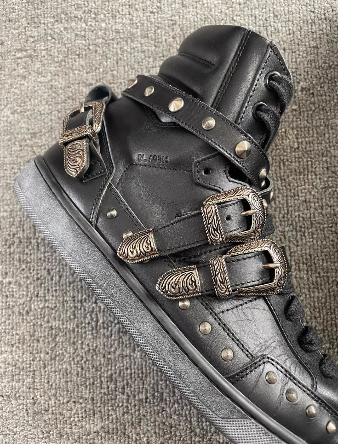 Saint Laurent SLP Studded Brogue Boots