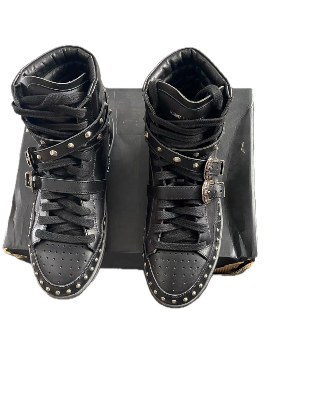 Saint Laurent SLP Studded Brogue Boots