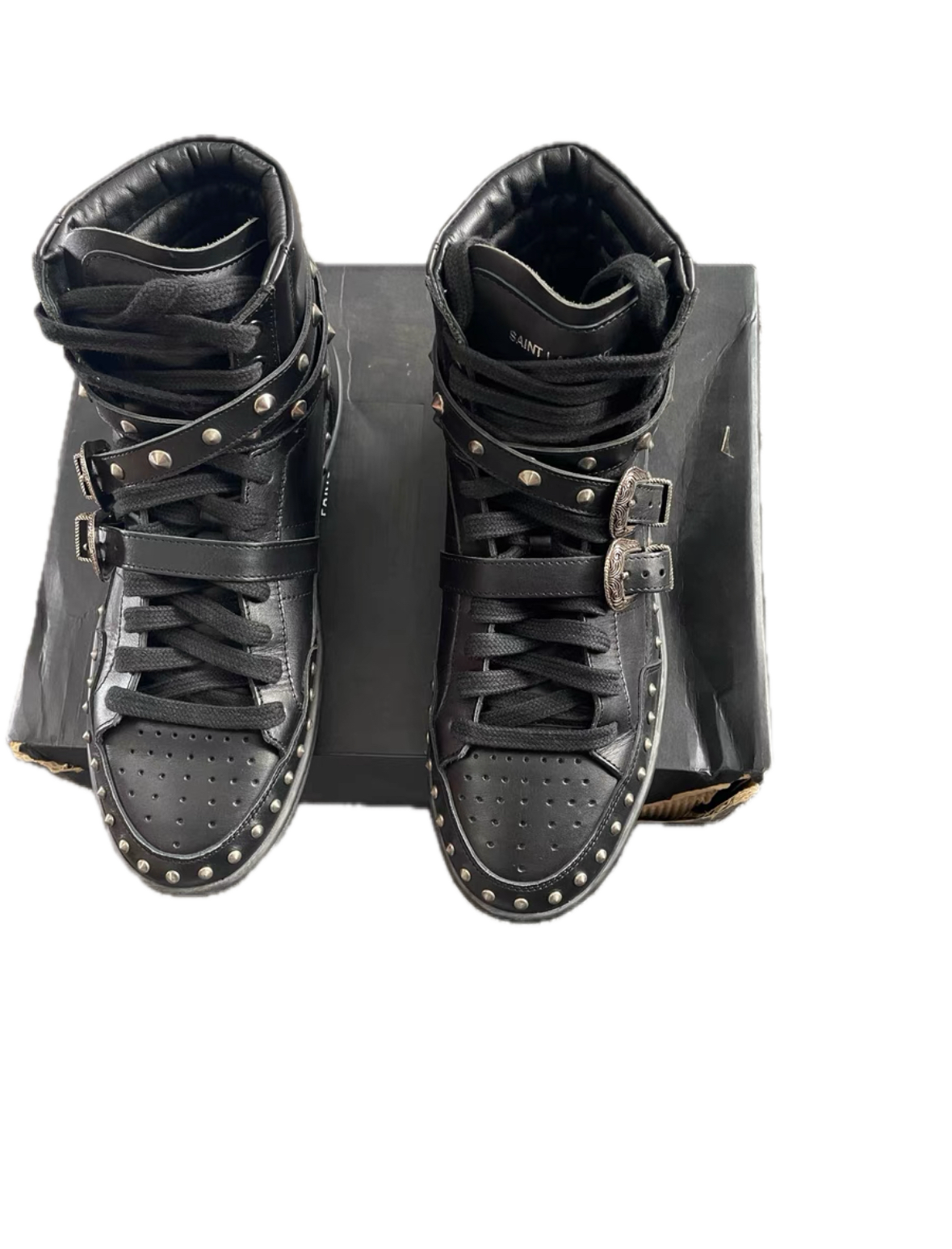 Saint Laurent SLP Studded Brogue Boots