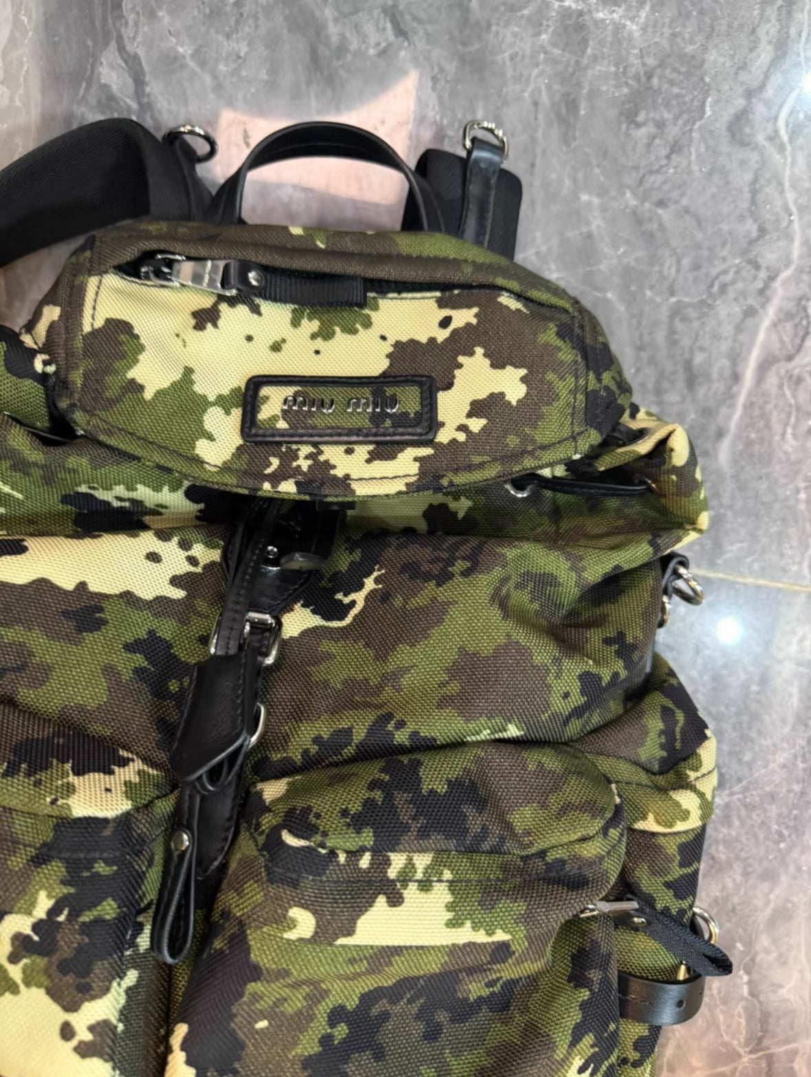 Miu Miu Camo Backpack