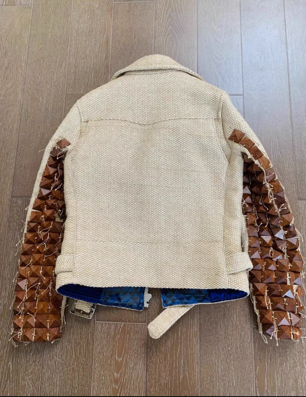 Phenomenon SS11 Straw & Wood Biker Jacket