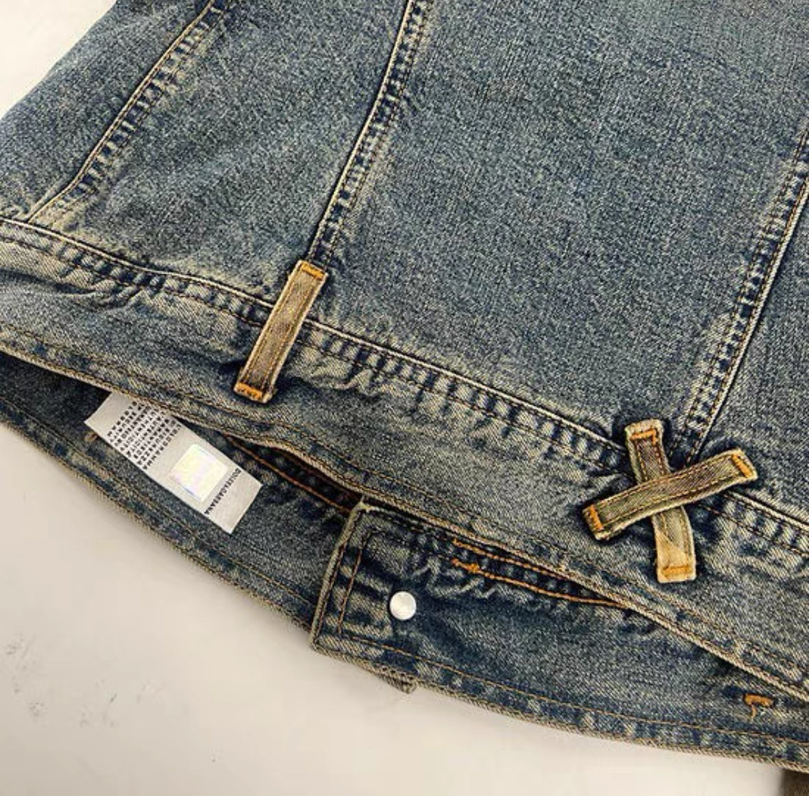 Dolce & Gabbana Camo Stand Collar Denim Jacket