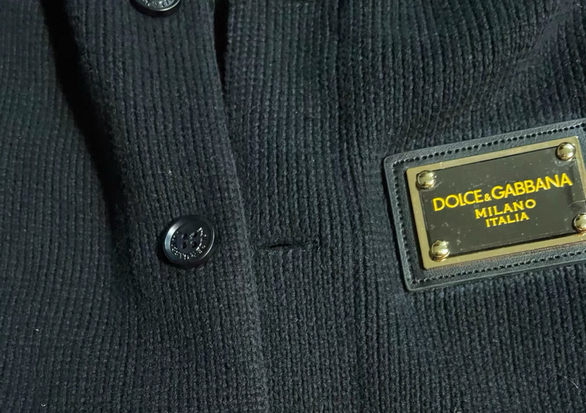 Dolce & Gabbana Hooded Knit Jacket