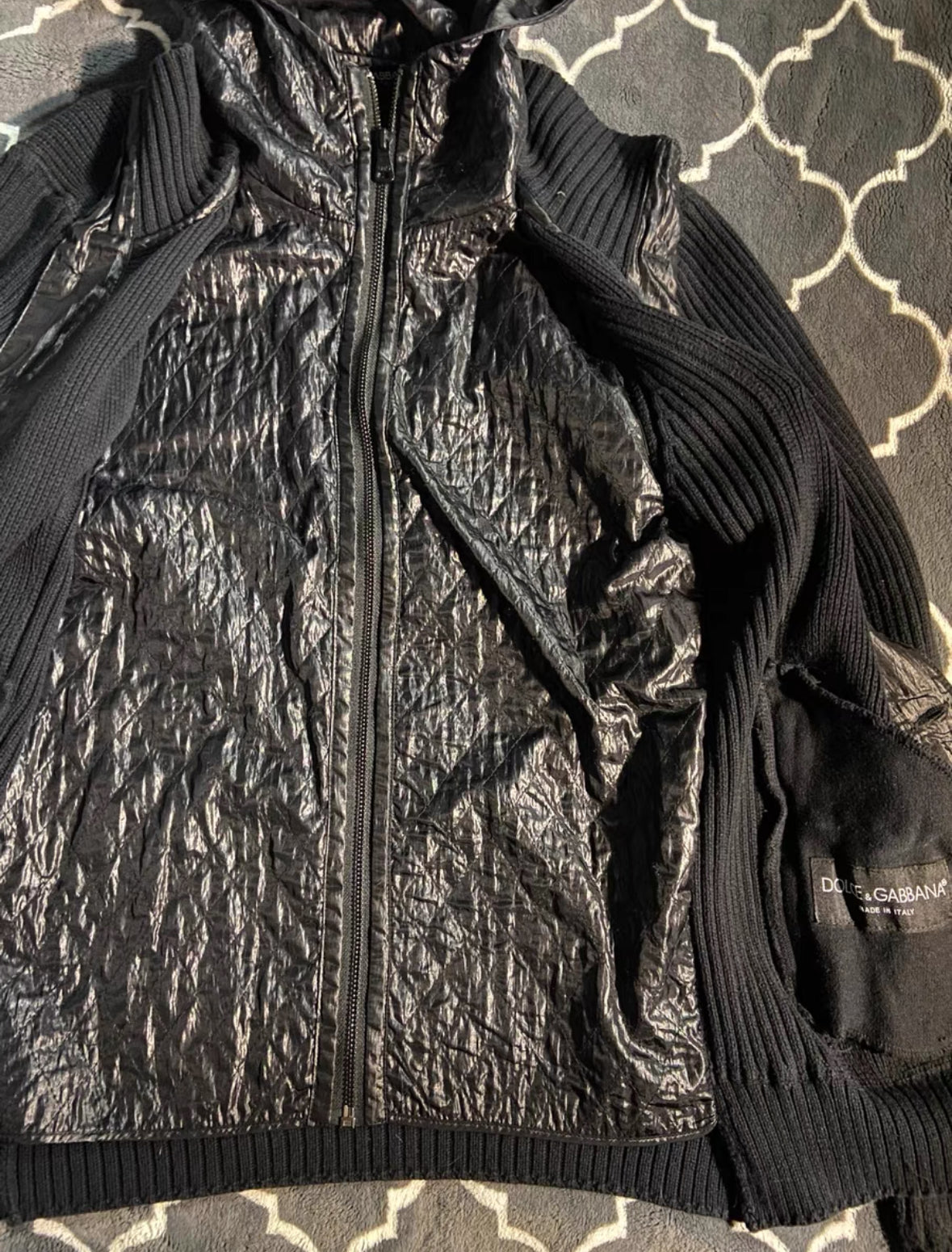 Dolce & Gabbana Hooded Knit Jacket