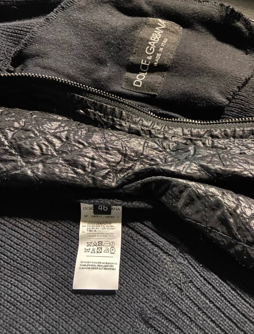 Dolce & Gabbana Hooded Knit Jacket