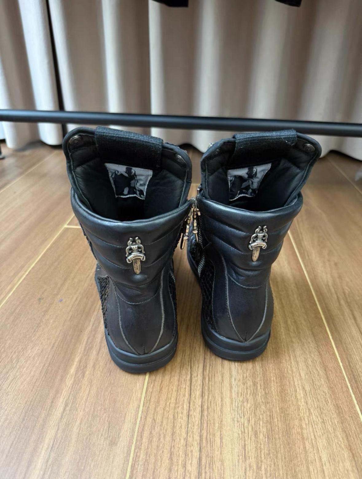 Chrome Hearts x Rick Owens Snakeskin Inverted-Triangle Geobasket