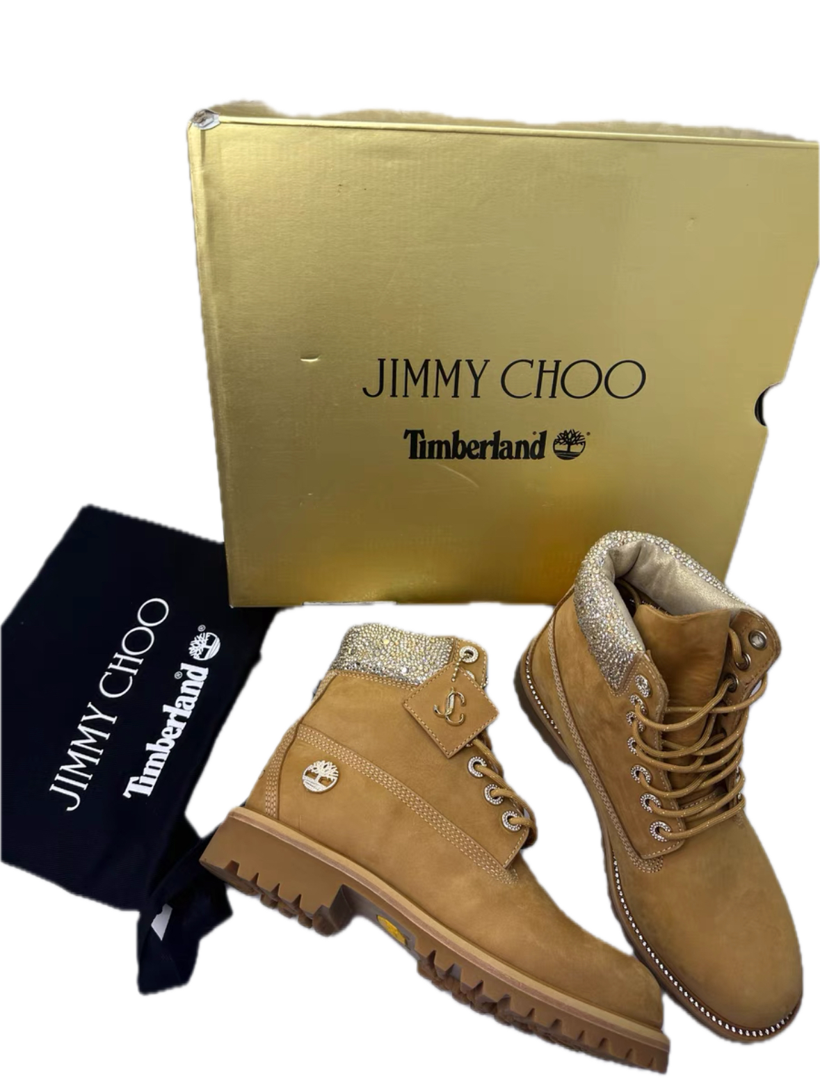 Jimmy Choo x Timberland Swarovski Crystal Boots
