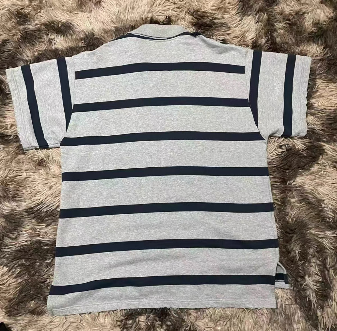 Balenciaga 25SS Striped Patch Polo