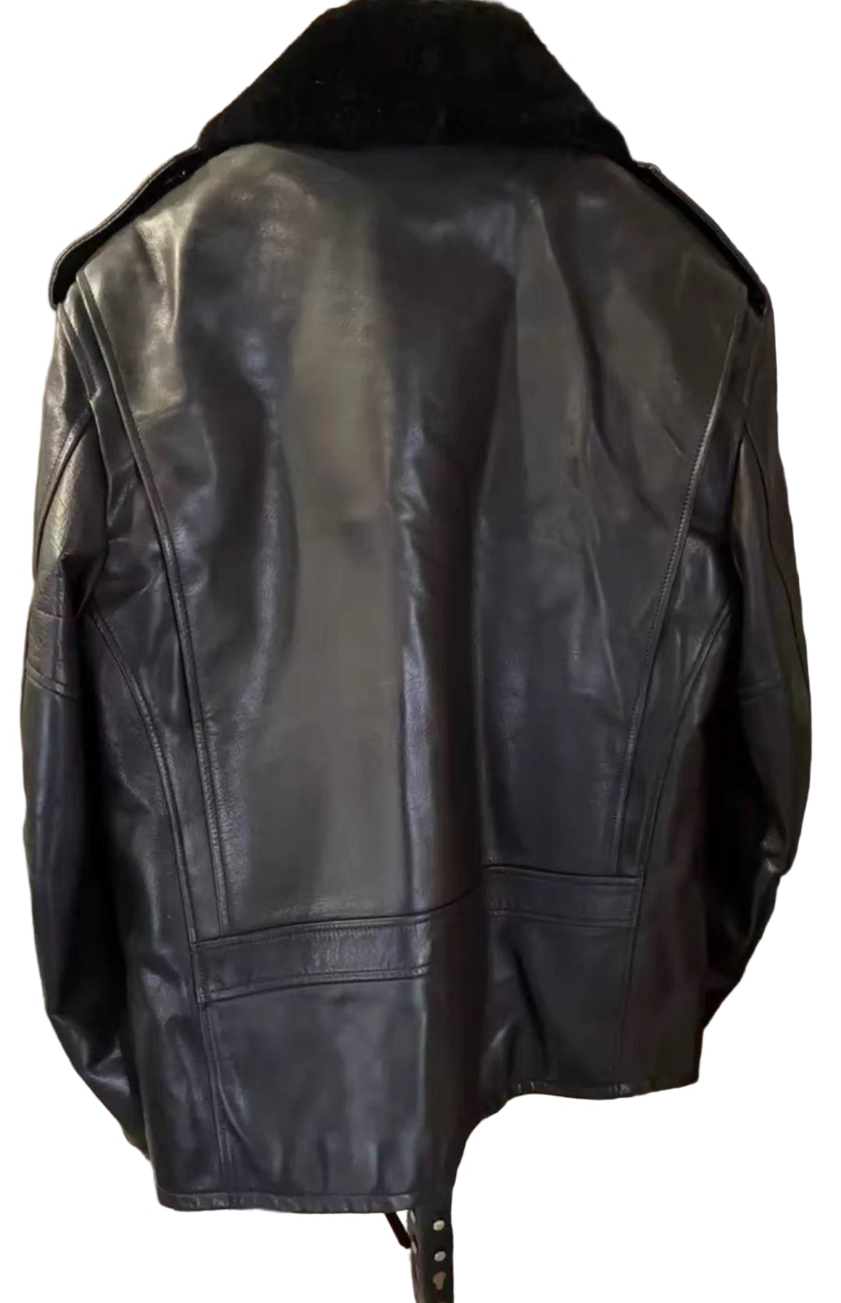 Calvin Klein 205W39Nyc FW17 Horse Leather Silver Rose Jacket by Raf Simons