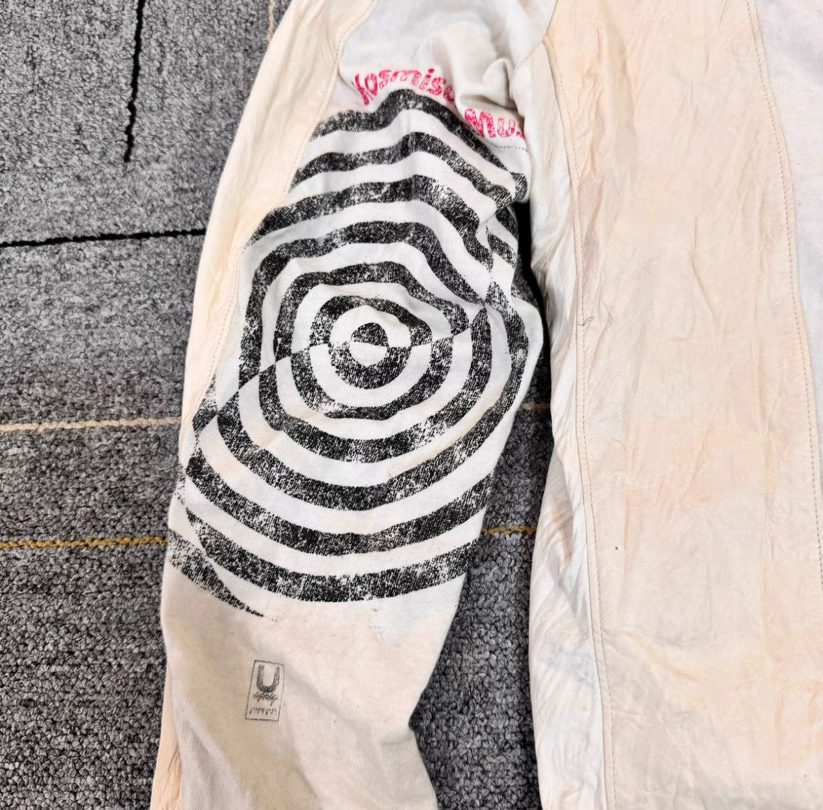 Undercover 06T White Leather Biker Jacket