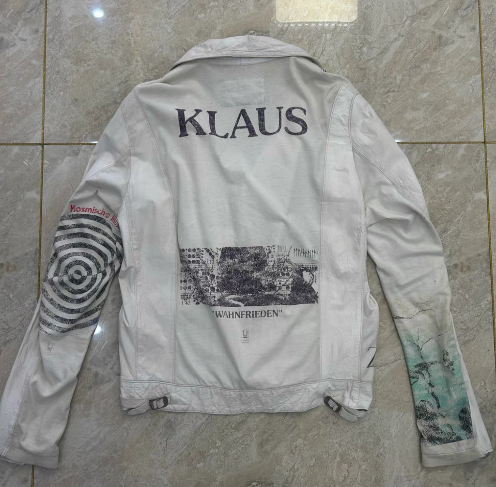 Undercover 06T White Leather Biker Jacket
