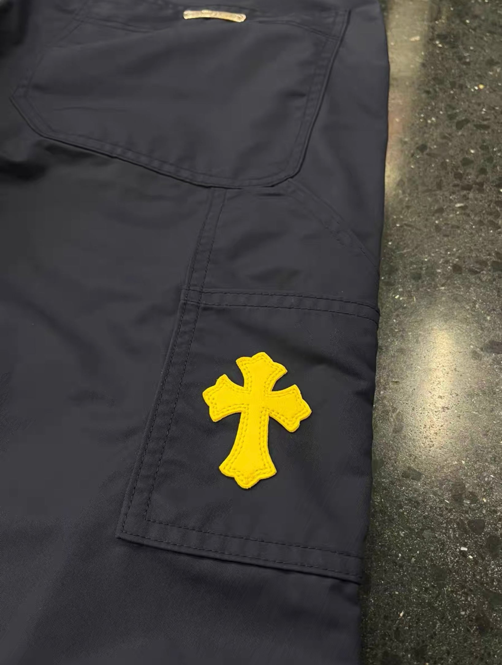 Chrome Hearts leather patch cargo pants