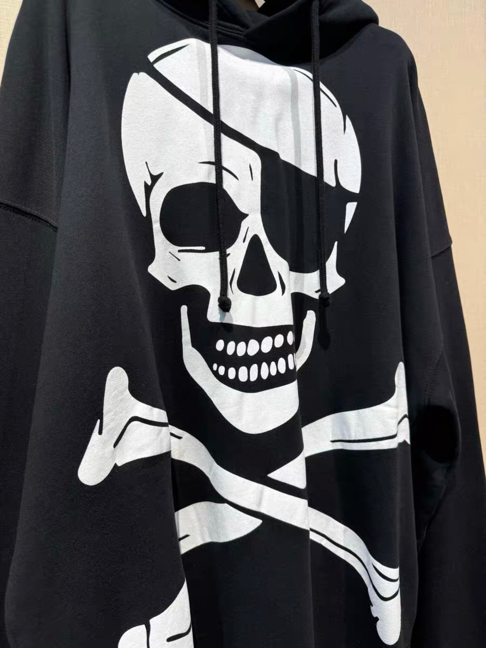 Vetements Skull and Studded Hoodie