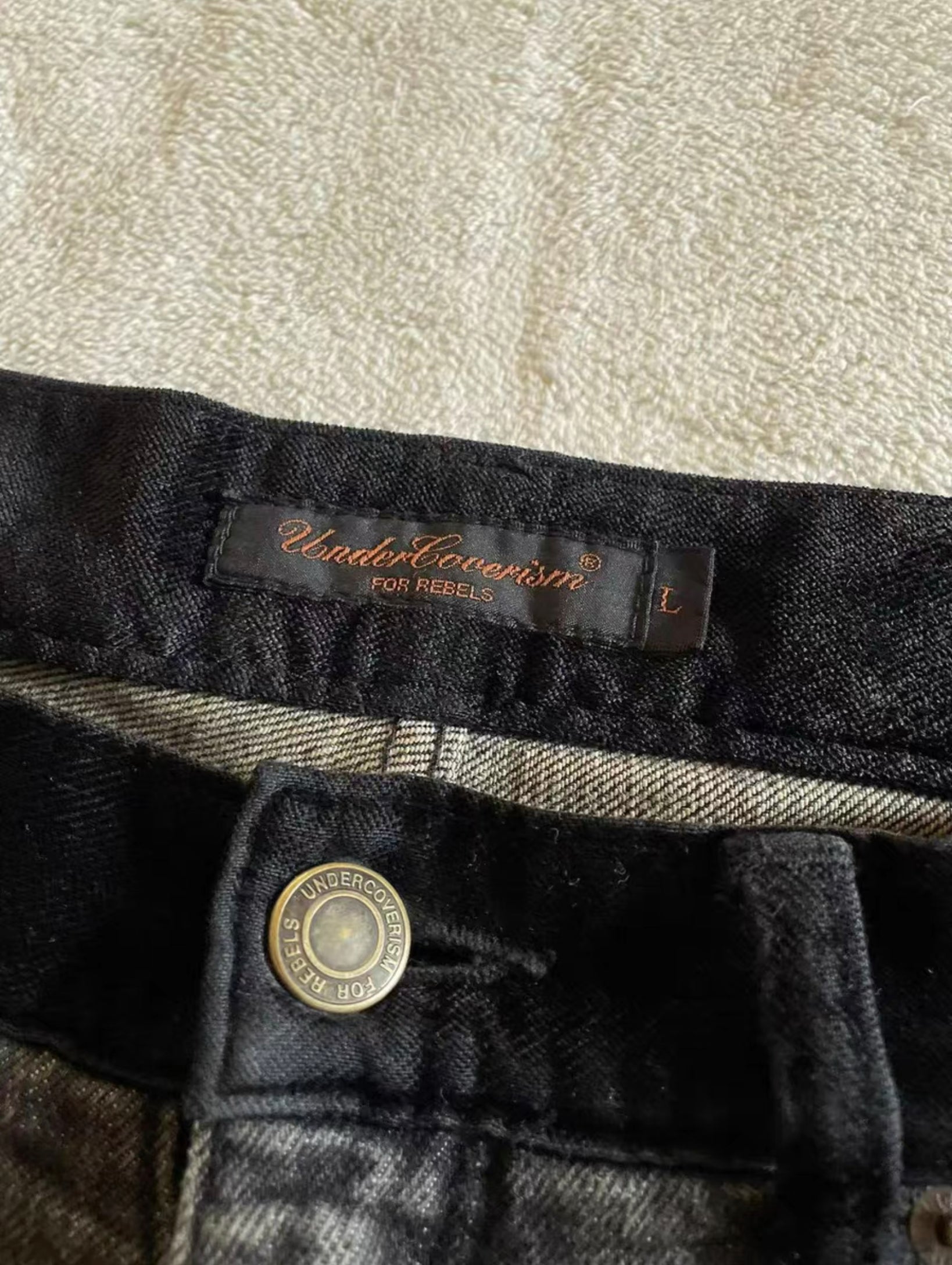 Undercover 02ss destroyed jeans