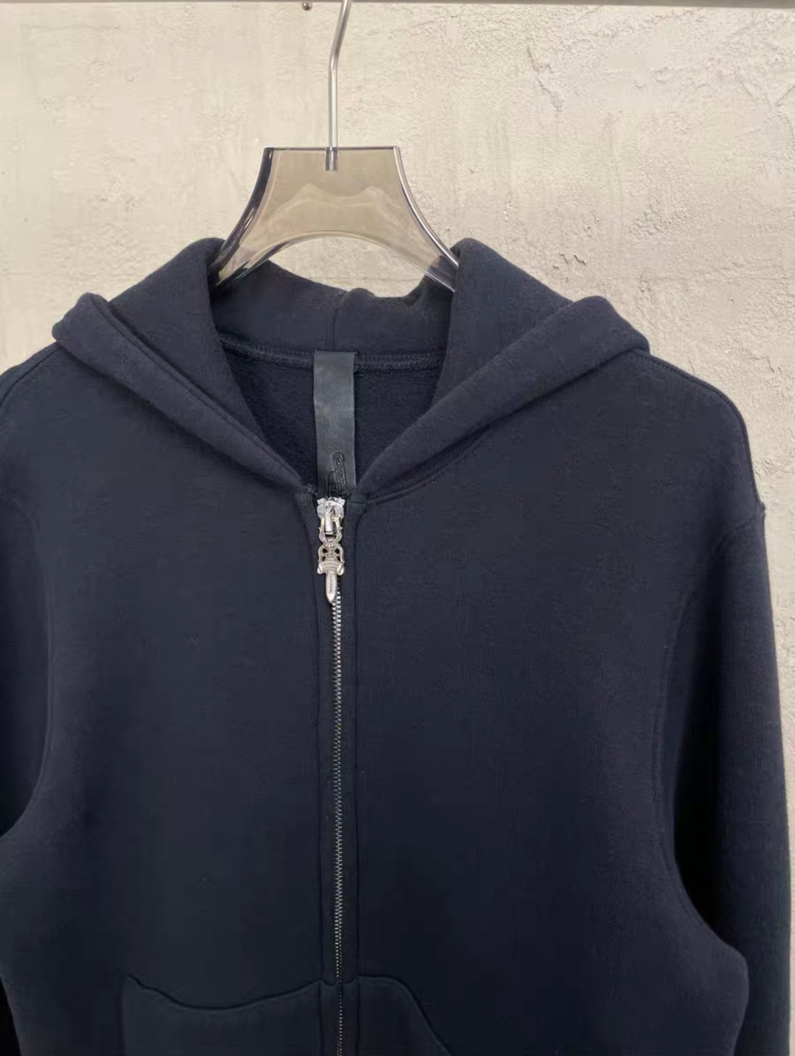 Chrome Hearts Leather Patch Hoodie