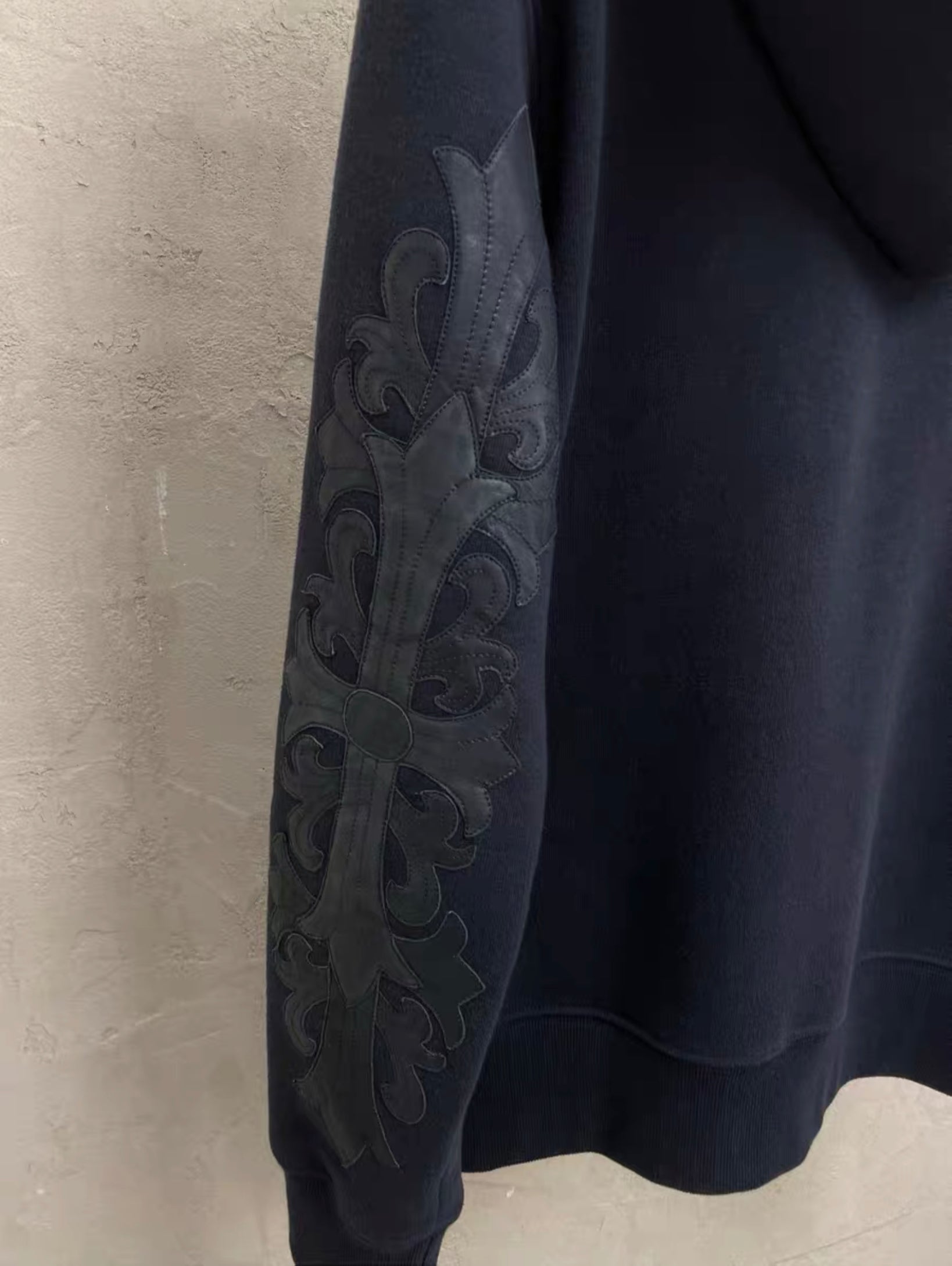 Chrome Hearts Leather Patch Hoodie