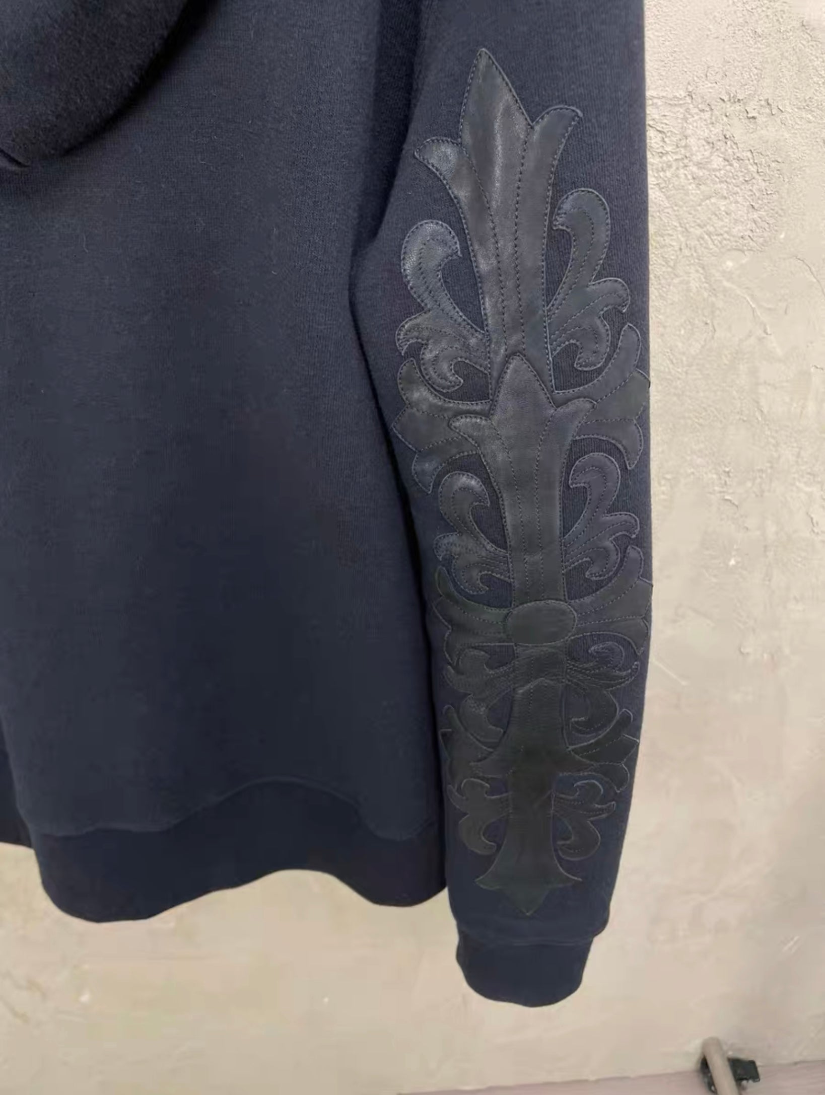 Chrome Hearts Leather Patch Hoodie