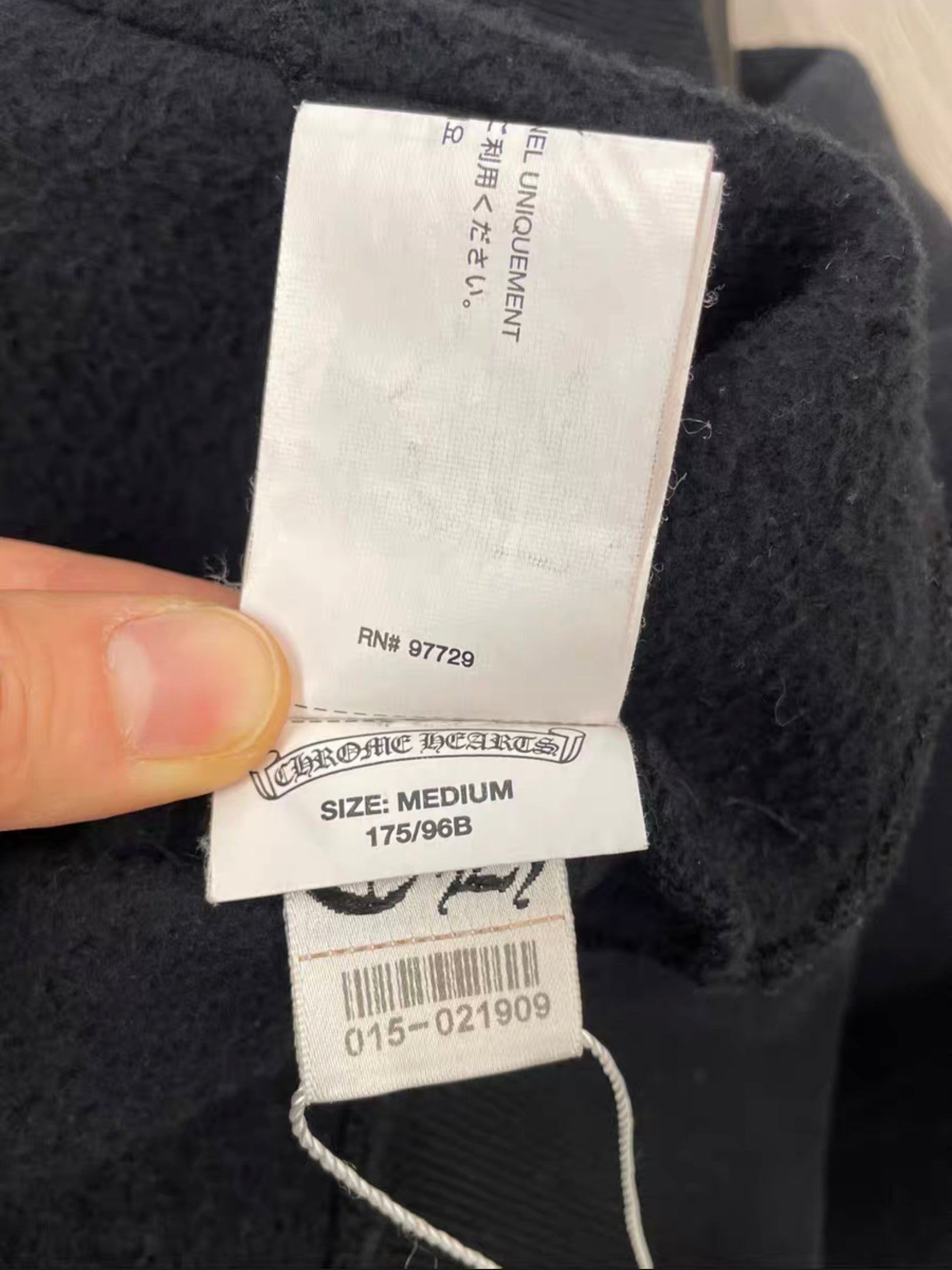 Chrome Hearts Leather Patch Hoodie