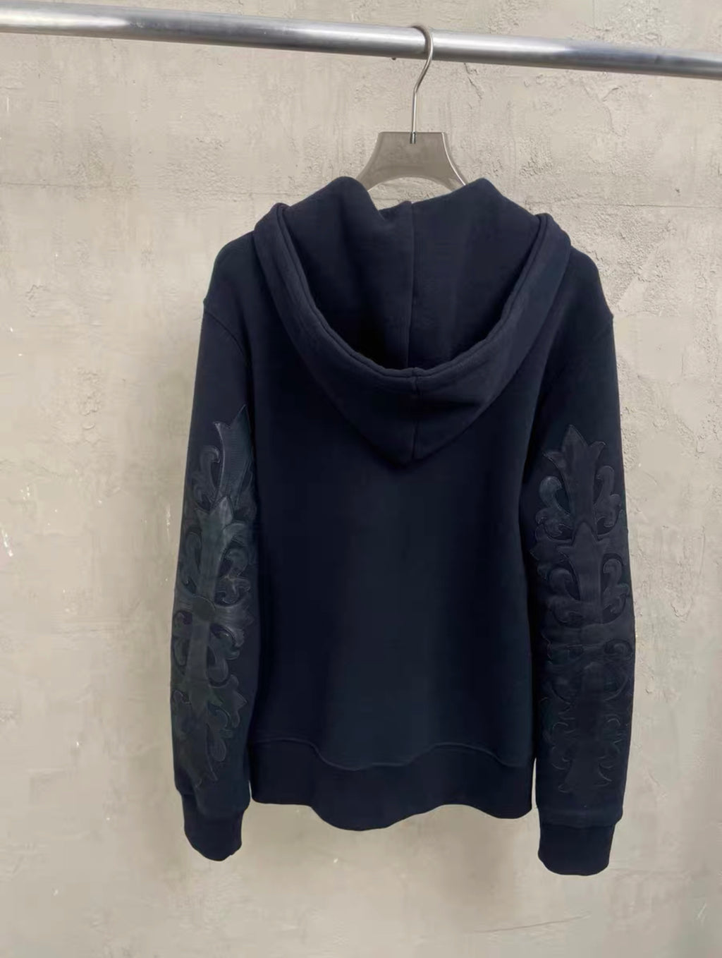 Chrome Hearts Leather Patch Hoodie