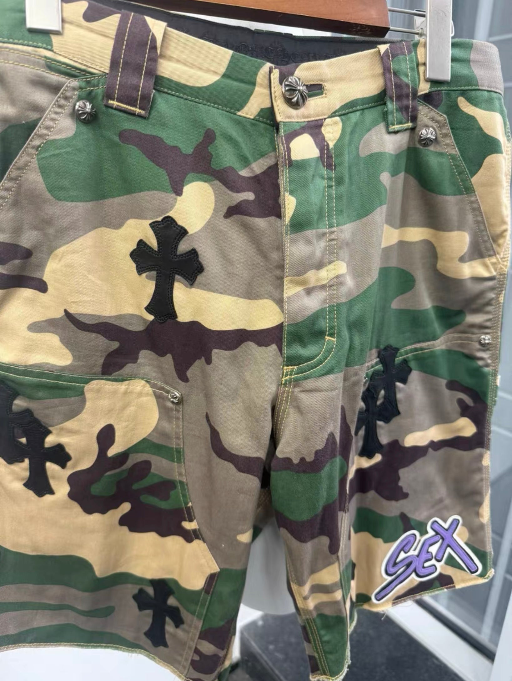 Chrome Hearts Camo Shorts