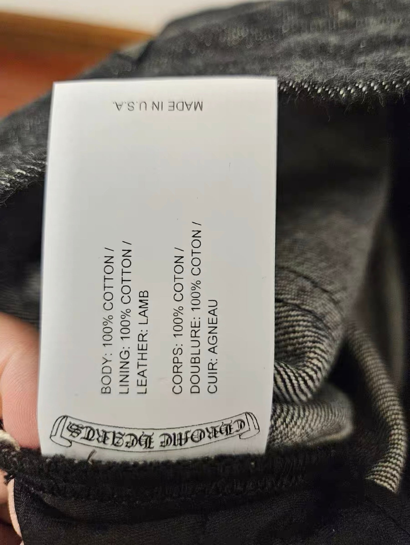 Chrome Hearts Star Leather Patch Jeans