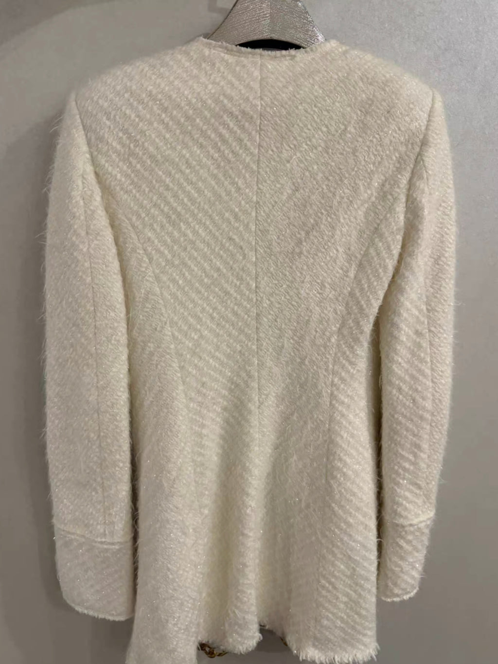 Alexander Wang chain-trimmed tweed jacket