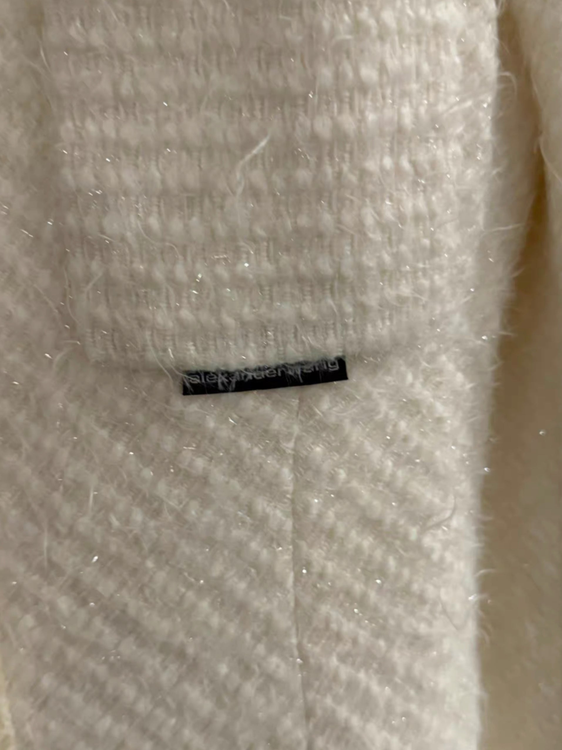 Alexander Wang chain-trimmed tweed jacket
