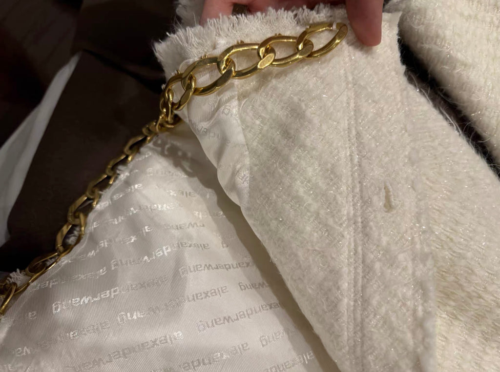 Alexander Wang chain-trimmed tweed jacket