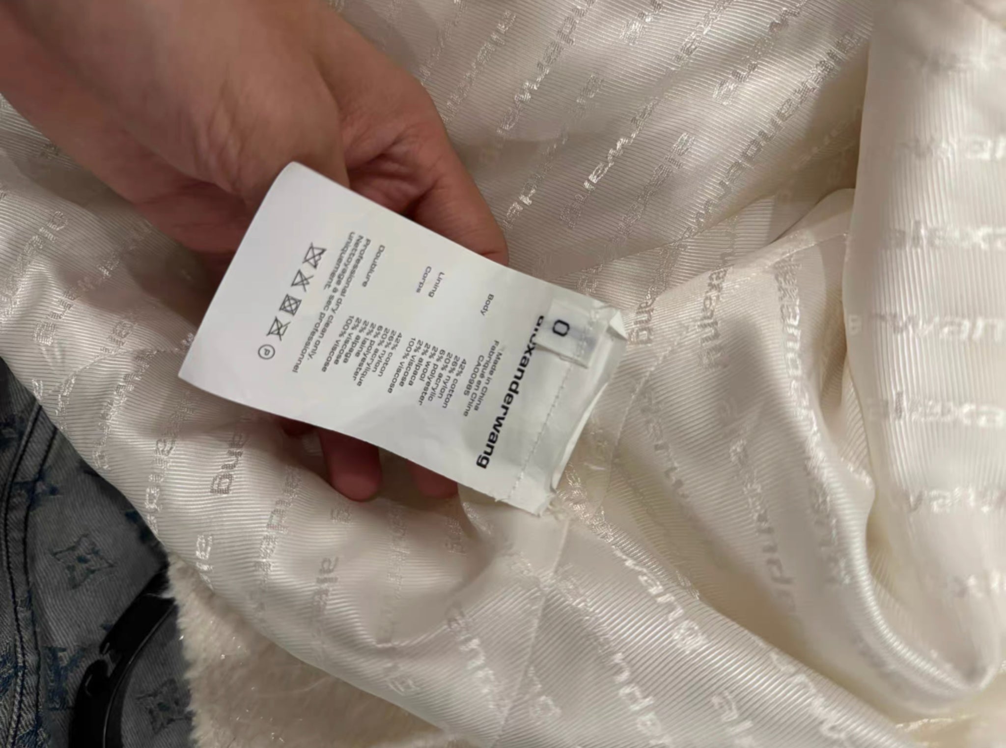 Alexander Wang chain-trimmed tweed jacket