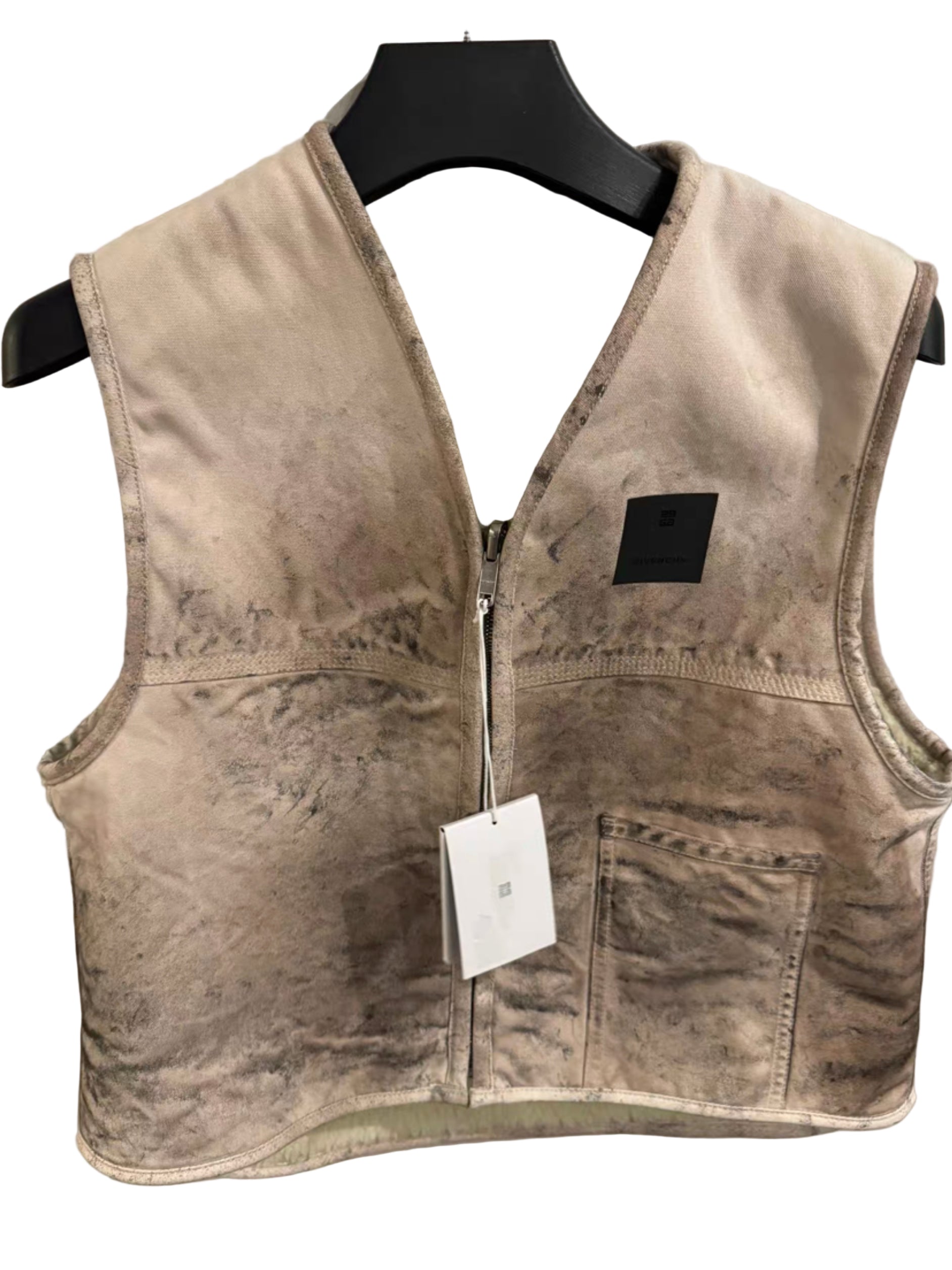 Givenchy Distressed Lambs Reversible Wool Vest