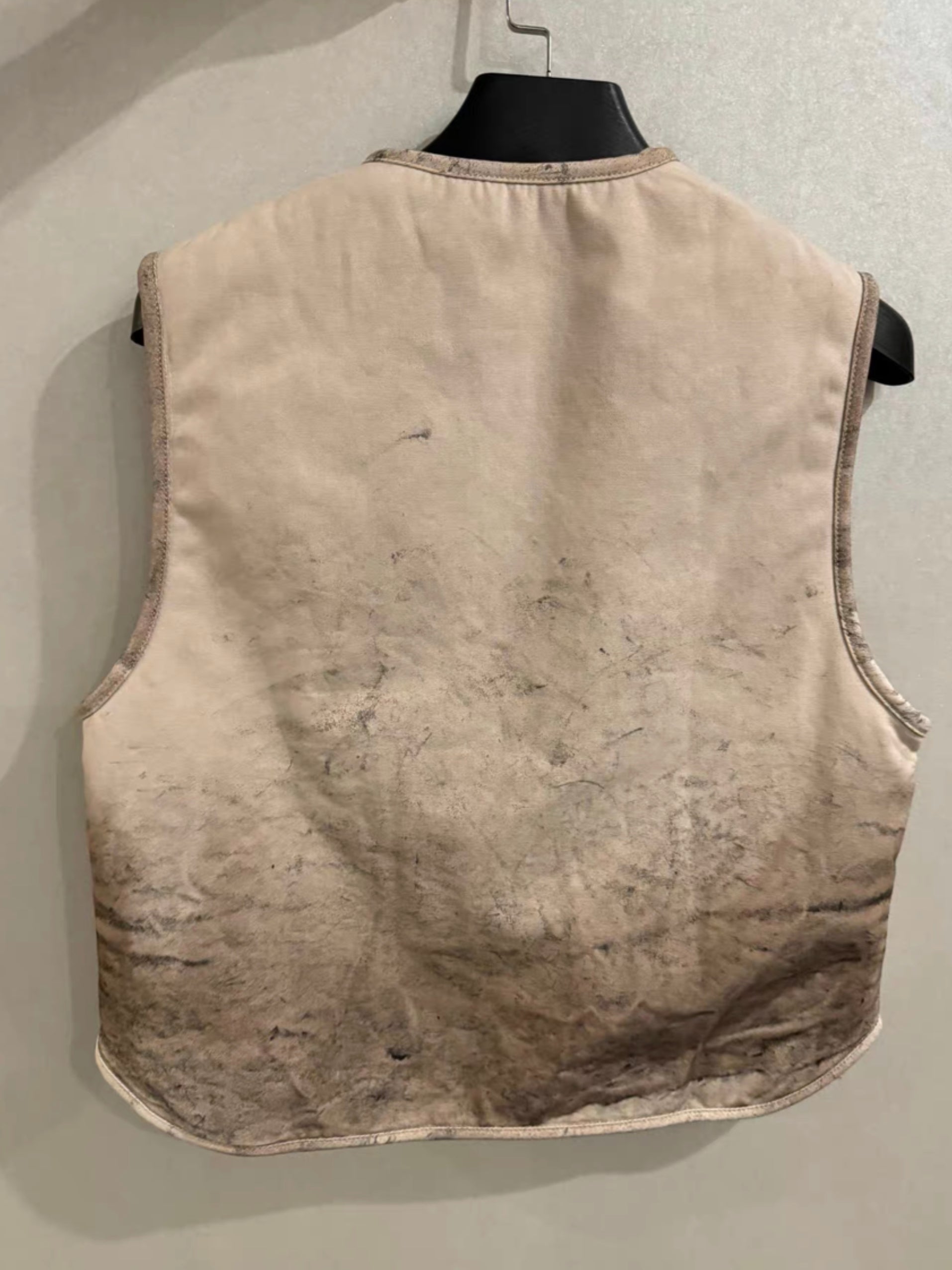 Givenchy Distressed Lambs Reversible Wool Vest