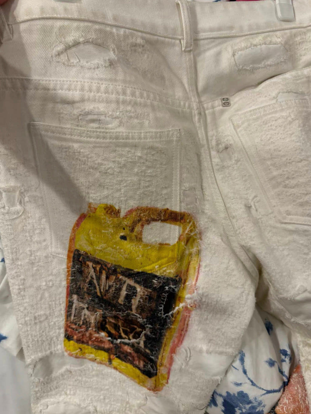 Givenchy pumpkin boro jeans