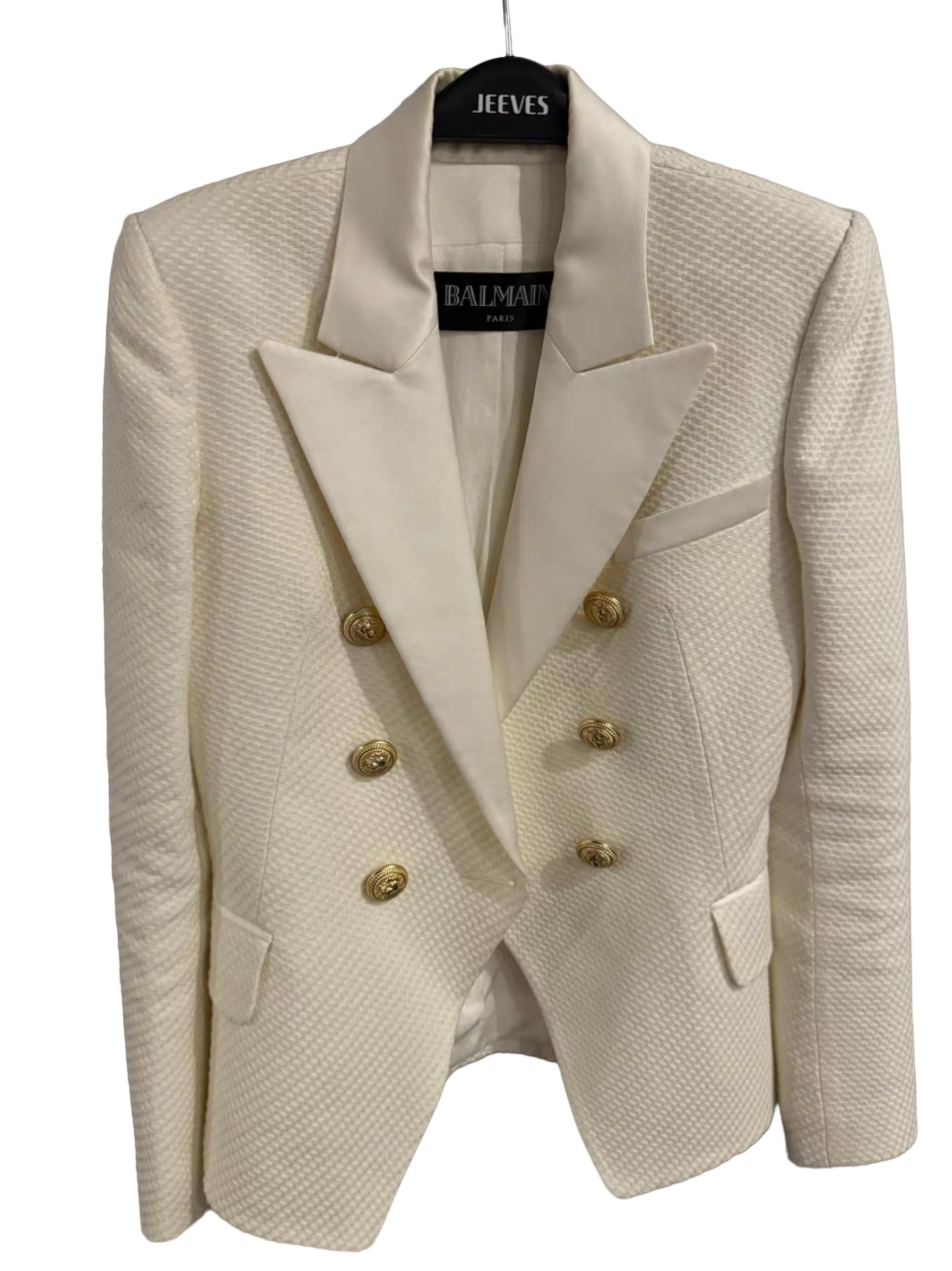 Balmain gold buttons suit