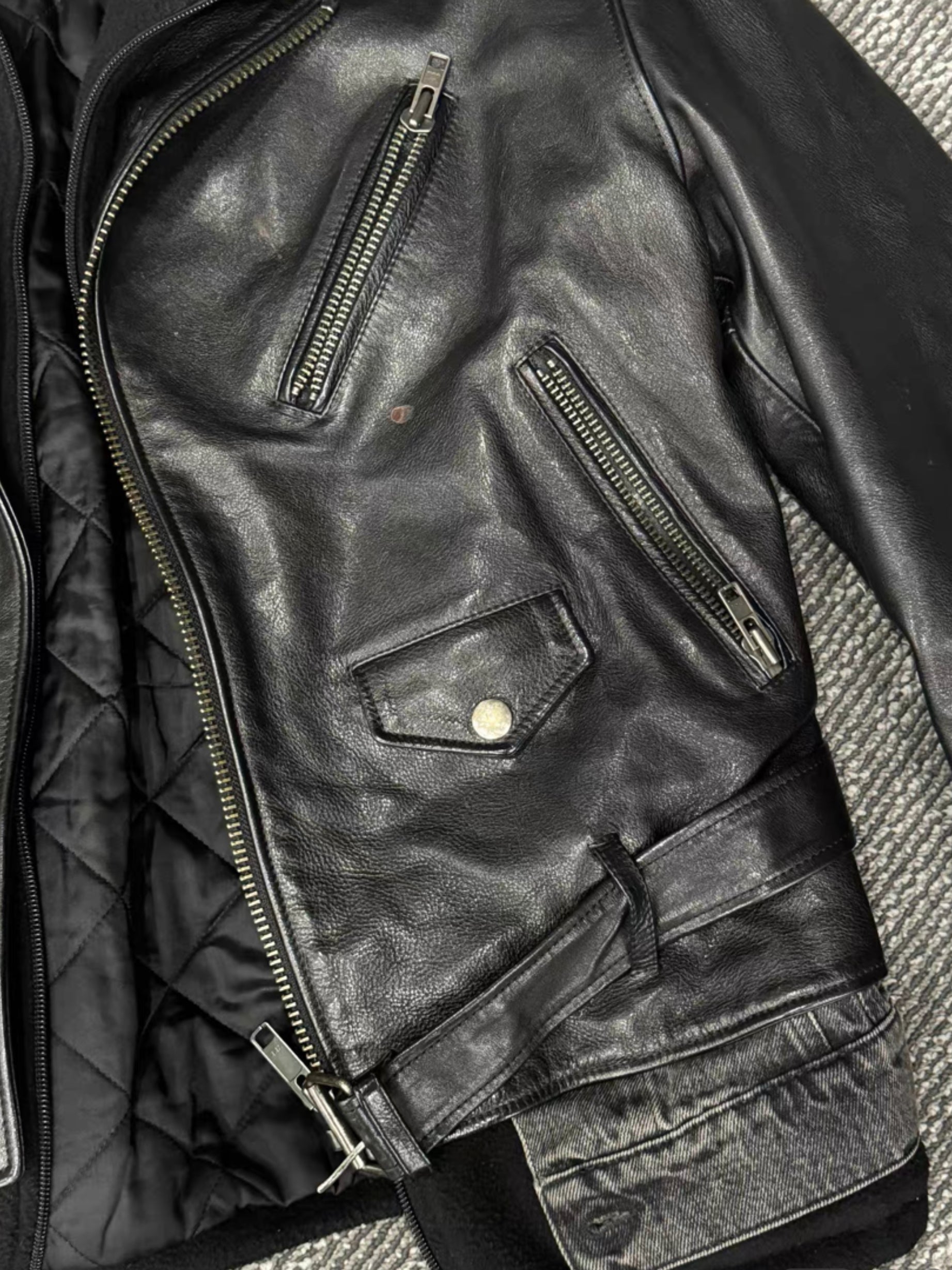 Balenciaga 3-in-1 leather jacket