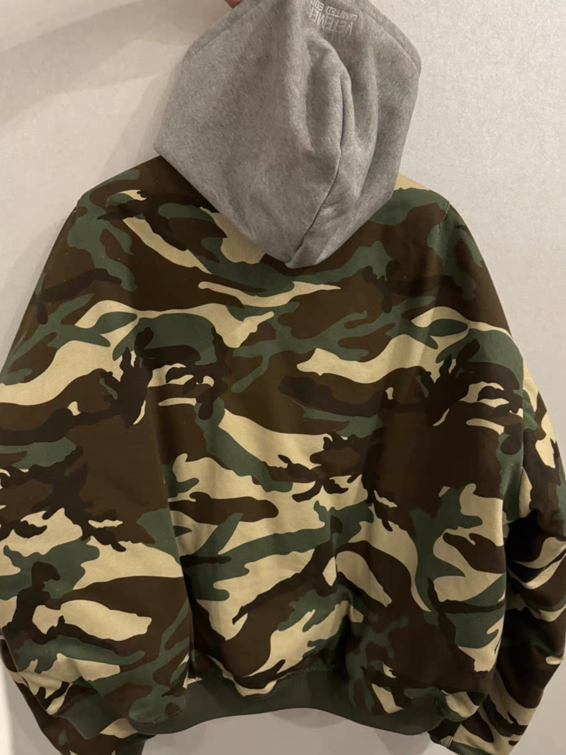 Vetements camo reversible bomber jacket