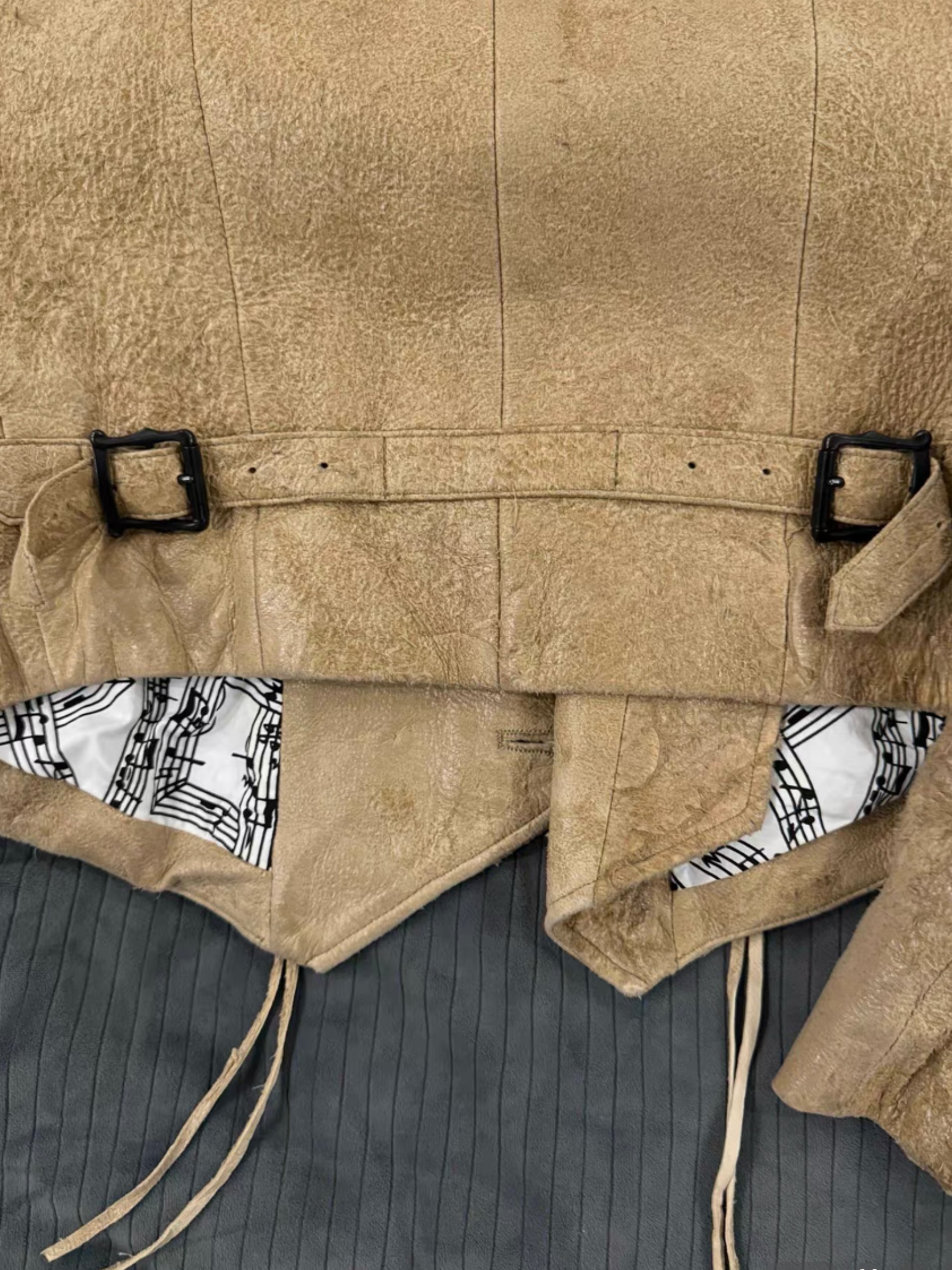 Number (N)ine Napoleon military leather jacket