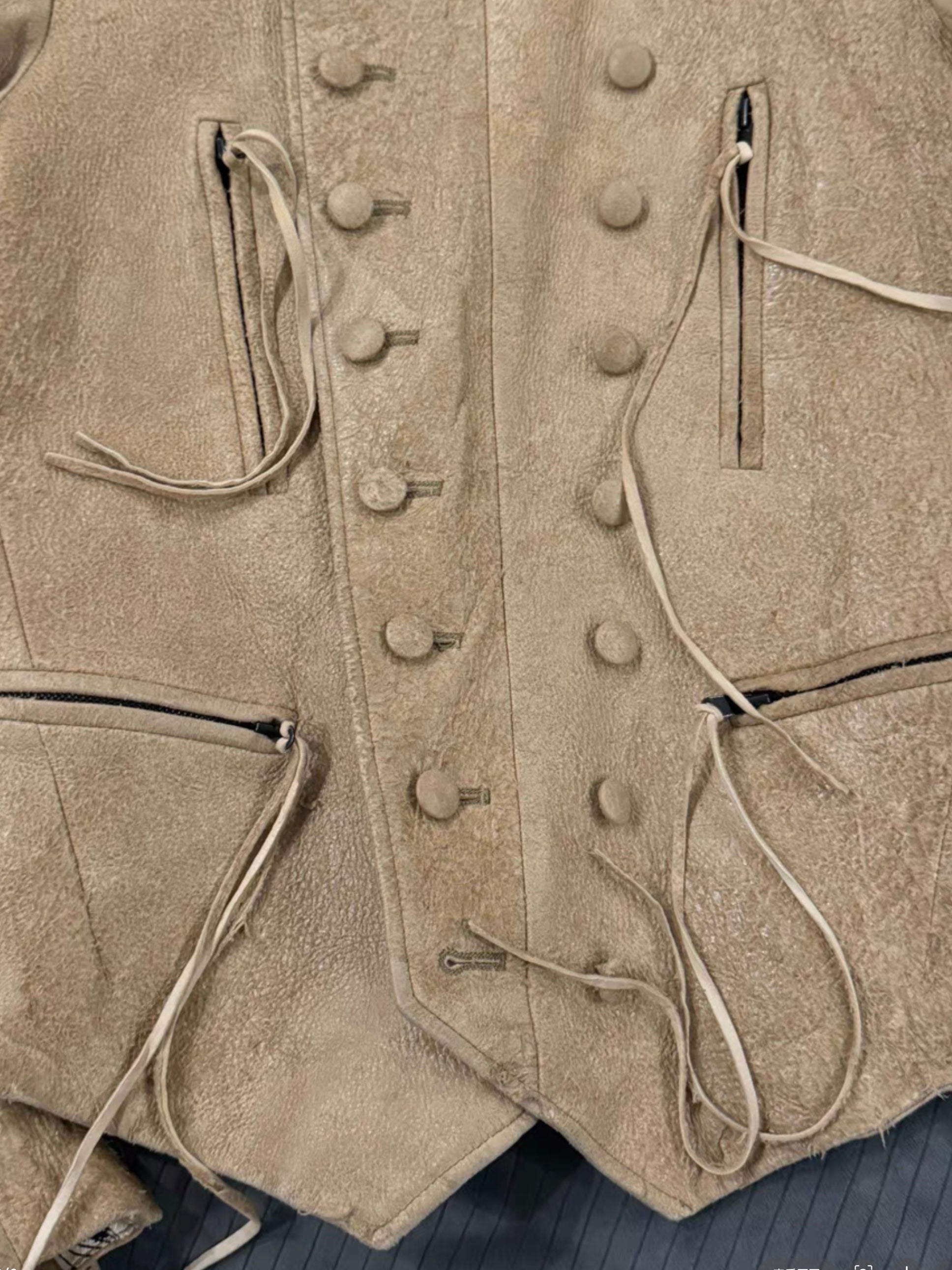 Number (N)ine Napoleon military leather jacket