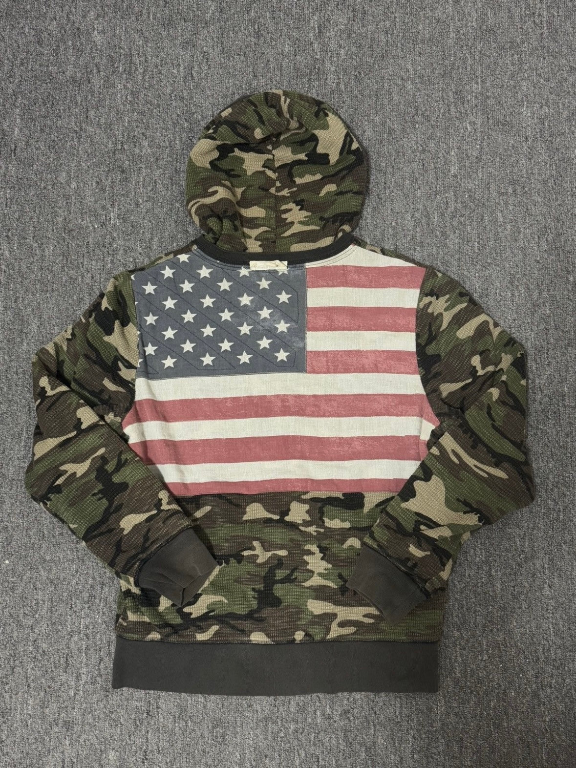 Polo Ralph Lauren usa flag waffle hoodie