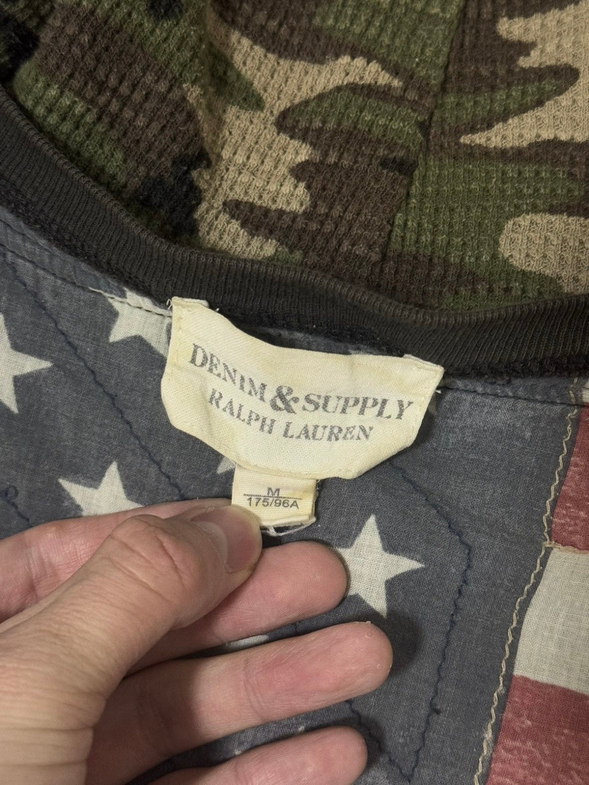 Polo Ralph Lauren usa flag waffle hoodie