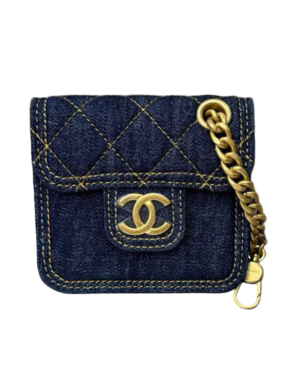 Chanel 23s denim chain bag
