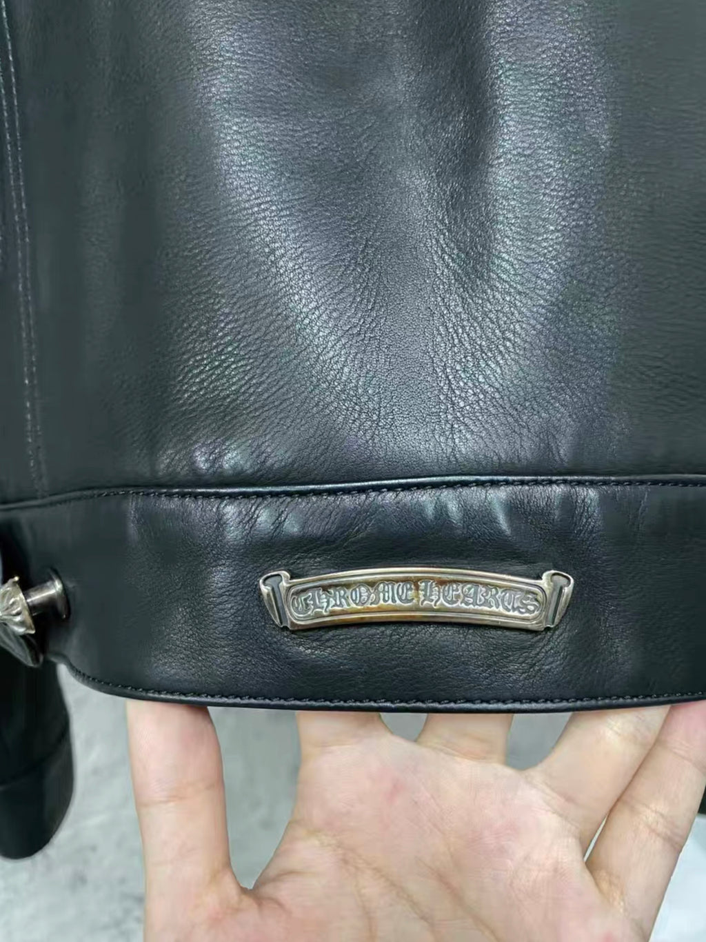 Chrome hearts leather jacket
