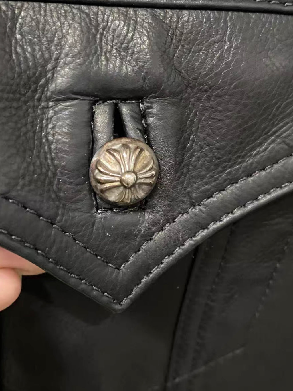 Chrome hearts leather jacket