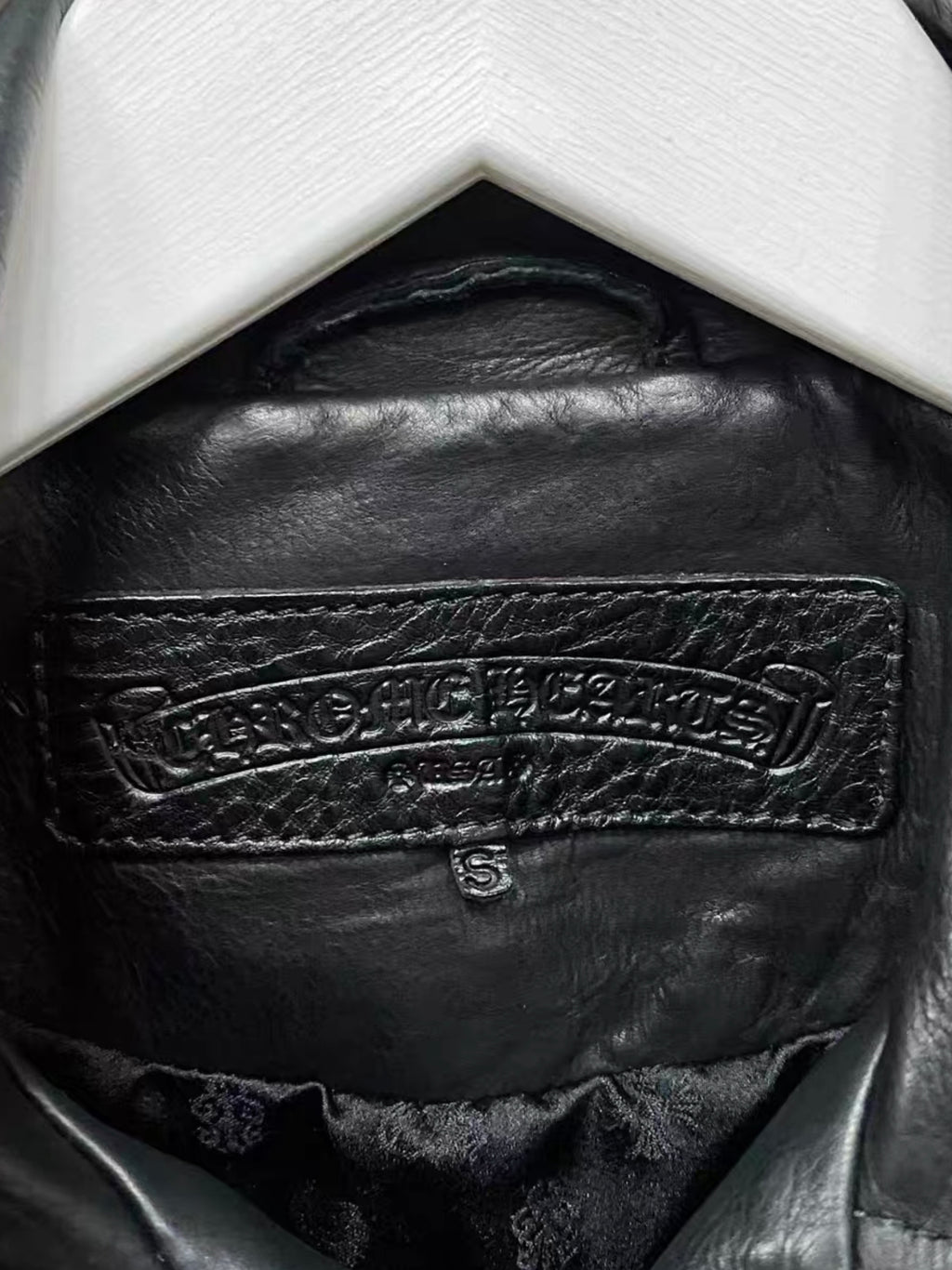 Chrome hearts leather jacket