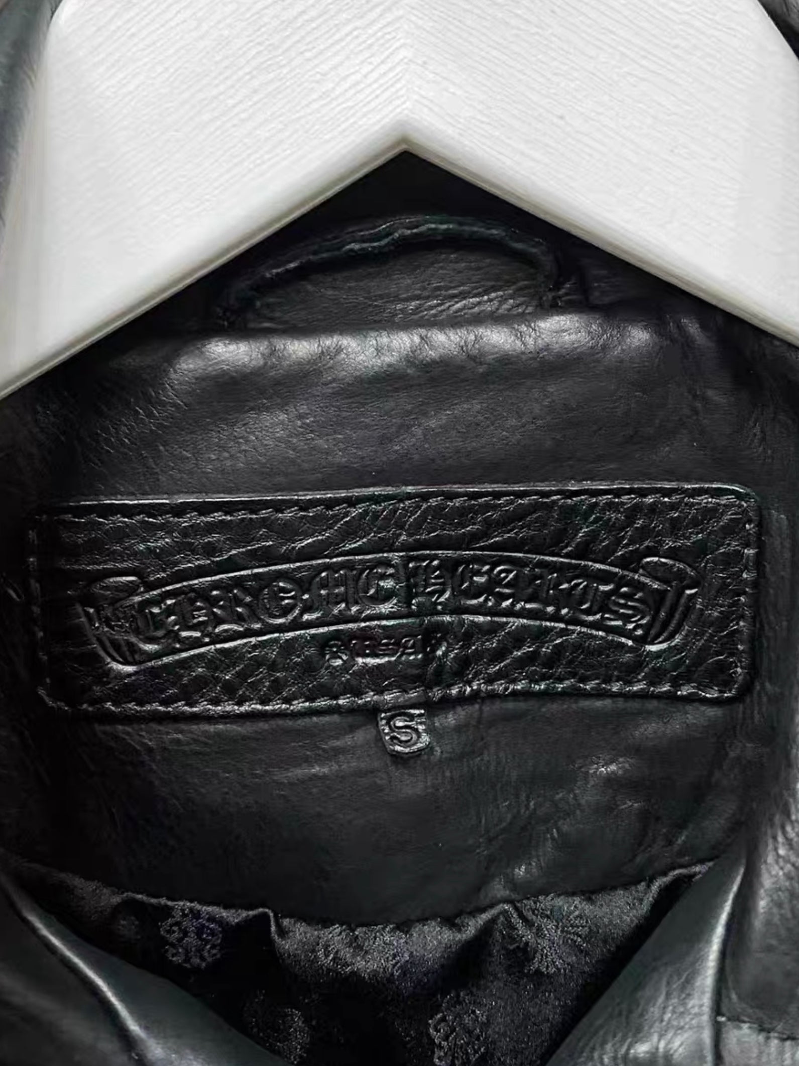 Chrome hearts leather jacket