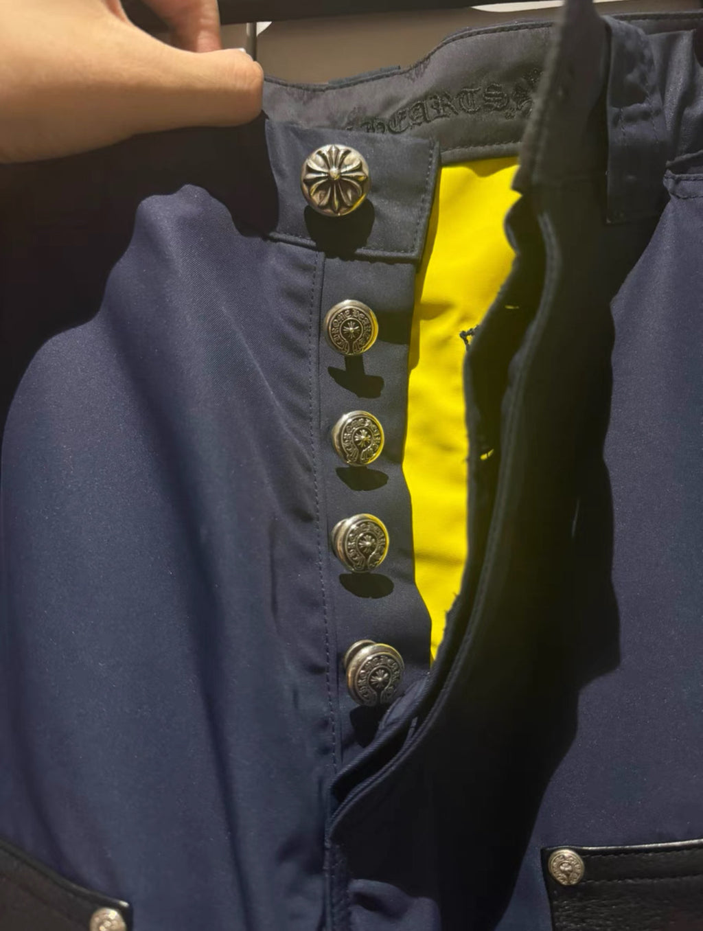 Chrome Hearts leather patch cargo pants