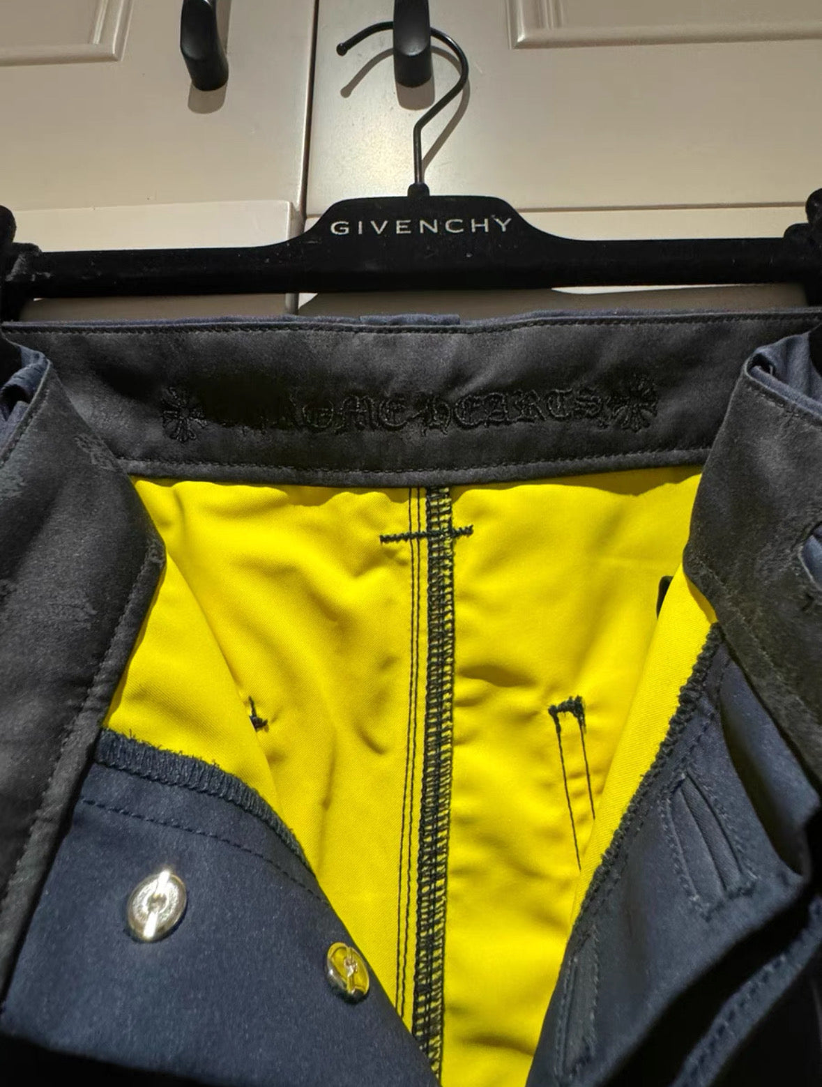 Chrome Hearts leather patch cargo pants
