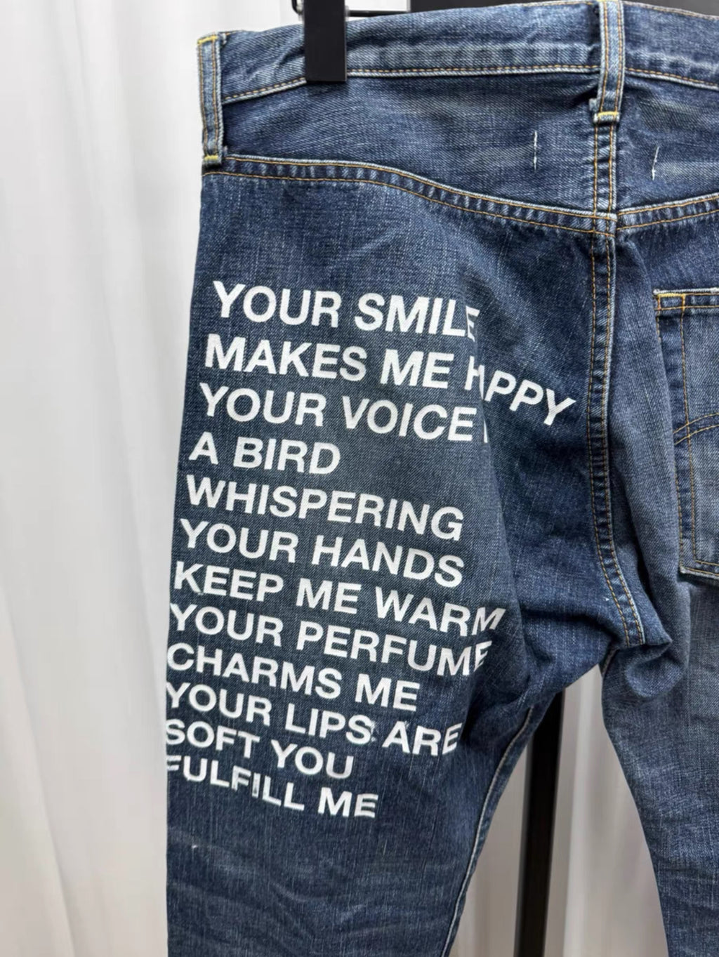 Junya watanabe Levis poem jeans