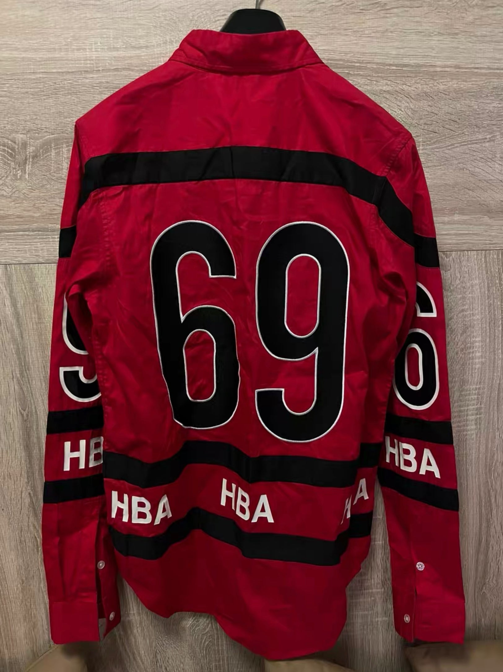 HOOD BY AIR SS14 HOCKEY BUTTON DOWN SHIRT