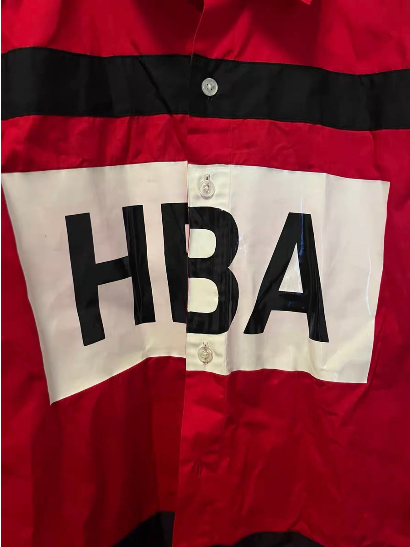 HOOD BY AIR SS14 HOCKEY BUTTON DOWN SHIRT