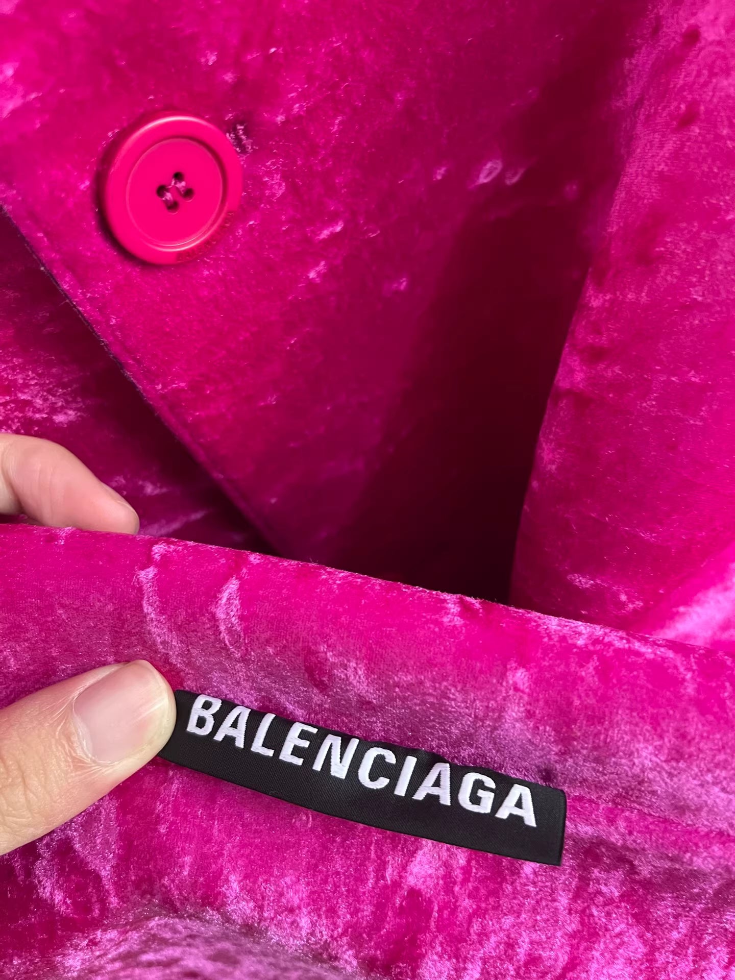 Balenciaga 19ss pink coat